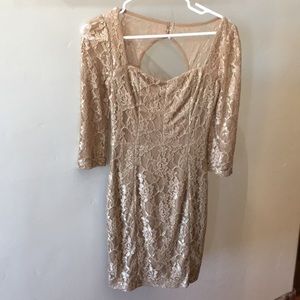 Gold dress